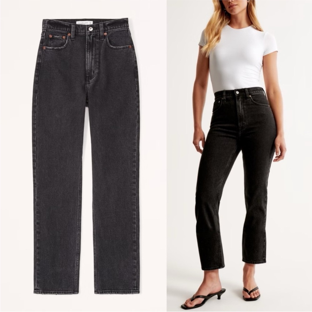 ABERCROMBIE & FITCH Jeans Ankle Straight Ultra High Rise 27/4s